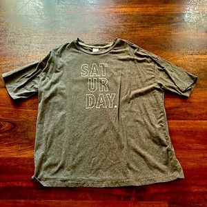 A gray Saturday shirt